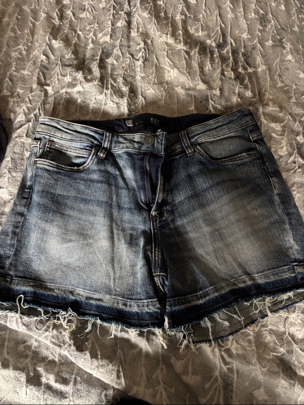 Kut from the Kloth Blue Denim Jean Shorts